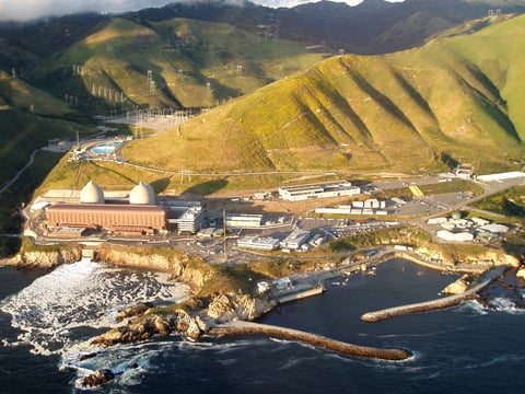 The nuclear fueled Diablo Canyon Power Plant — in San Luis Obispo County, California.
